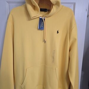 Polo by Ralph Lauren Light Yellow Hoodie. XXL.  New With TAGS. Super Nice Hoodie